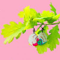 Gouttes et plante 