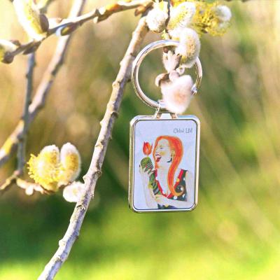 Porte cle chanteuse