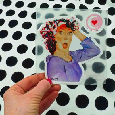 Sticker voiture brigitte