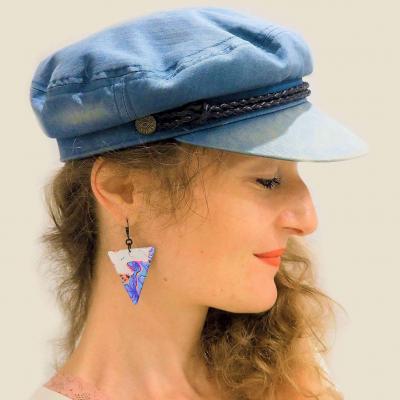Triangles bleu chap